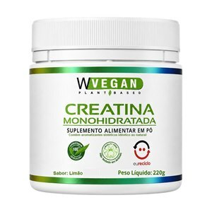 Creatina Monohidratada Sabor Limão Pó Wvegan 220g