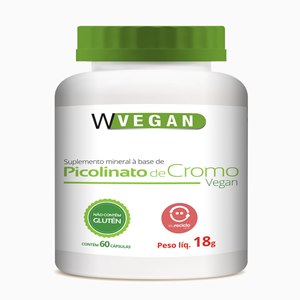 Picolinato De Cromo 35Mcg Wvegan 60 Cápsulas