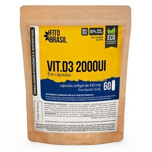 VITAMINA D3 FITOBRASIL 2000UI 60 CÁPSULAS - ECO REFIL