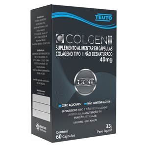 COLÁGENO TIPO II - COLGEN II 40MG 60 CÁPSULAS 