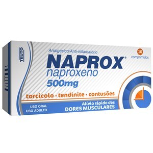 NAPROXENO - NAPROX 500MG 10 COMPRIMIDOS