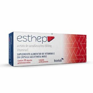 VITAMINA E - ESTHEP 800MG 30 CÁPSULAS