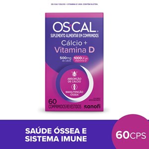 Oscal D 500Mg + 1000Ui 60 Comprimidos