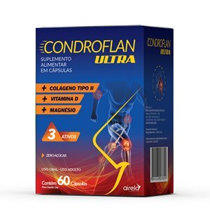 COLÁGENO TIPO II + CURCUMA + ÁCIDO HIALURÔNICO + VITAMINA D3 + MSM  CONDRICART CÚRCUMA 60 CÁPSULAS SIDNEY OLIVEIRA - Ultrafarma