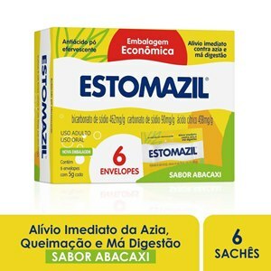 ESTOMAZIL PÓ ABACAXI 6 ENVELOPES