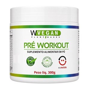Pre-Workout Wvegan 300g - Validade Outubro/2026