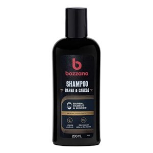 SHAMPOO PARA BARBA, CABELO E BIGODE BOZZANO 200ML