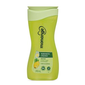 Sabonete Líquido Monange Detox Capim Limão E Gengibre 240Ml