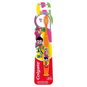 Escova De Dente Colgate Infantil Teen Titans Go Extra Suave +6 Anos - 1 Unidade