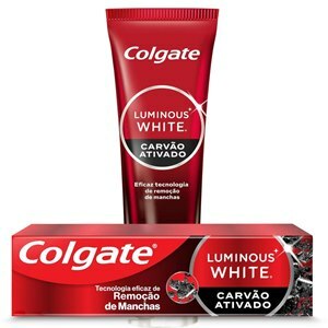 CREME DENTAL COLGATE LUMINOUS WHITE CARVÃO 140G
