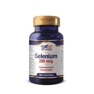 Suplemento De Selênio Vitgold Selenium 200mcg 100 Comprimidos