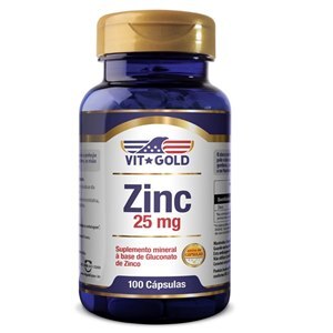 Zinco Vitgold 25Mg 100 Cápsulas