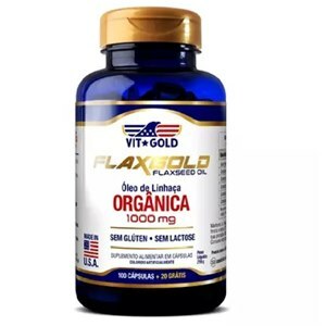 Flaxgold Óleo De Linhaça Vitgold 100 Cápsulas + 20 Cápsulas Grátis