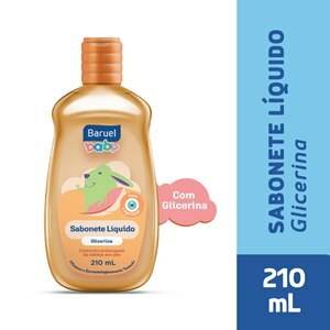 SABONETE LÍQUIDO COM GLICERINA BARUEL BABY 210ML