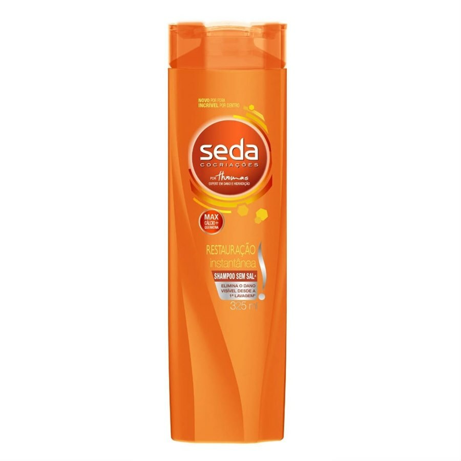 Kit 6 Shampoo Seda Hidratação Anti-Nós Frutas Vermelhas e Gengibre 325ml