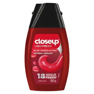 Gel Dental Closeup Liquifresh Red Hot Proteção 360° Fresh 100g
