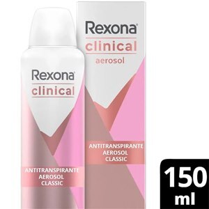 DESODORANTE AEROSOL REXONA CLINICAL FEMININO CLASSIC 150ML