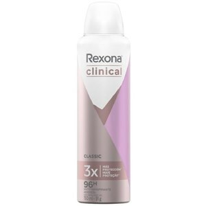 Desodorante Antitranspirante Aerossol Rexona Clinical Feminino Classic 96h 150ml