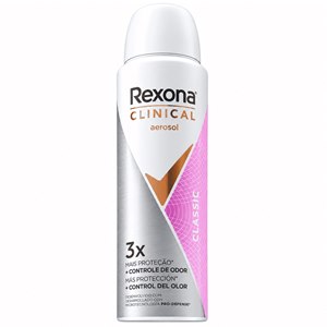 Desodorante Antitranspirante Aerossol Rexona Clinical Feminino Classic 96h 150ml