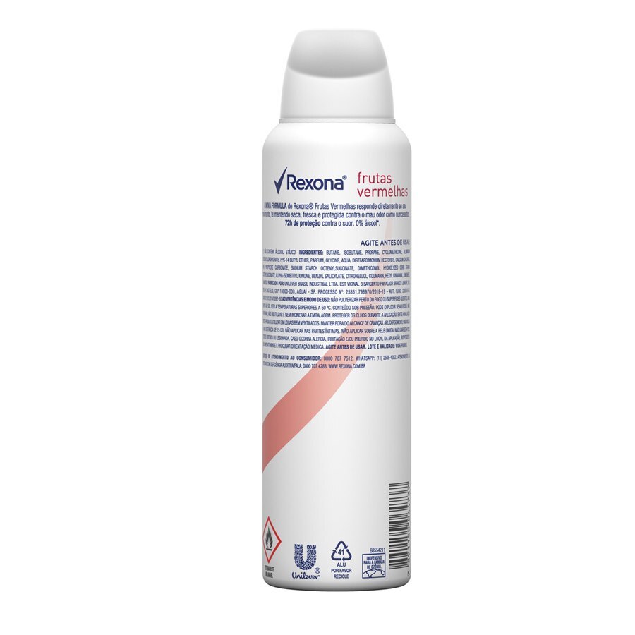 DESODORANTE AEROSOL REXONA FRUTAS VERMELHAS 90G