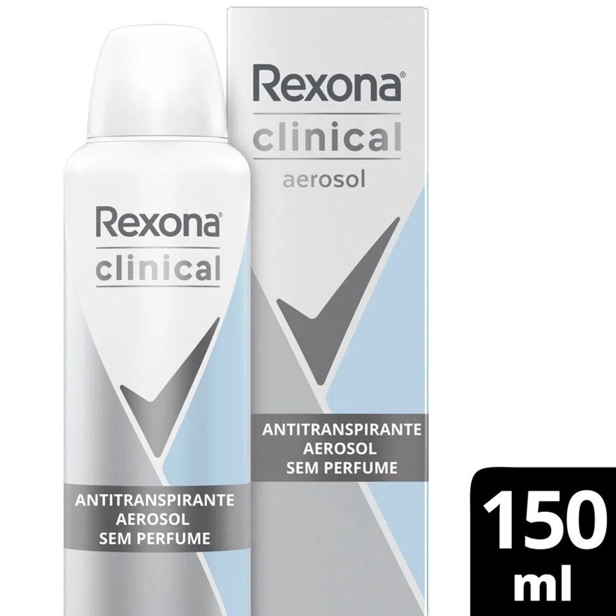 Kit 3 Unidades Desodorante Aerosol Rexona Clinical Classic 150ml