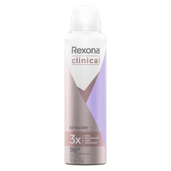 Rexona Clinical Desodorante Aerosol Clean Men Azul 150ml C/ 6