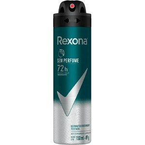 Desodorante Antitranspirante Aerossol Rexona Men sem Perfume 72h 150ml