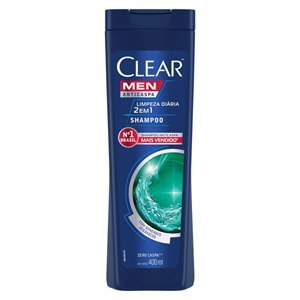 SHAMPOO CLEAR MEN ANTICASPA LIMPEZA DIÁRIA 2 EM 1 400ML