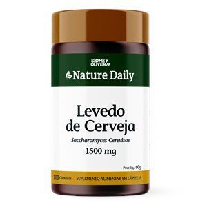 LEVEDO DE CERVEJA 1500MG NATURE DAILY  100 CÁPSULAS SIDNEY OLIVEIRA