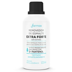 Removedor Esmalte Extra Forte Farmax 100Ml
