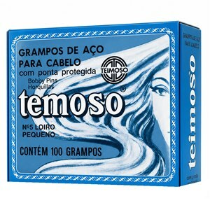Grampos Para Cabelo Temoso Loiro 100 Unidades