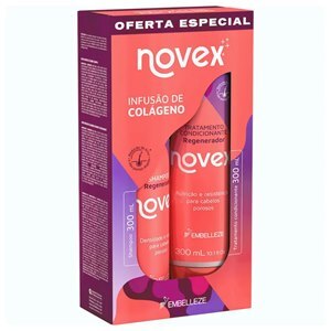 Kit Shampoo + Condicionador Novex Infusão De Colágeno 300Ml