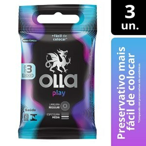 Preservativo Olla Play + Fácil de Colocar - 3 Unidades