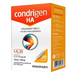 ÁCIDO HIALURÔNICO + COLÁGENO TIPO Il CONDRIGEN H.A 30 CÁPSULAS