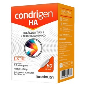 ÁCIDO HIALURÔNICO + COLÁGENO TIPO Il CONDRIGEN H.A 60 CÁPSULAS