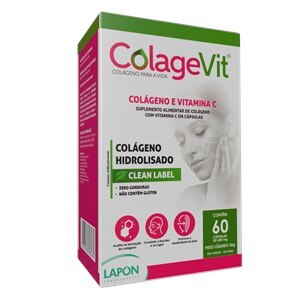 COLÁGENO HIDROLISADO + VITAMINA C - COLAGEVIT 60 CÁPSULAS