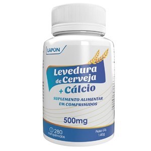 LEVEDURA DE CERVEJA + CÁCIO 500MG 280 COMPRIMIDOS