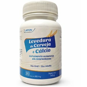 Levedura De Cerveja + Cácio 500Mg 280 Comprimidos