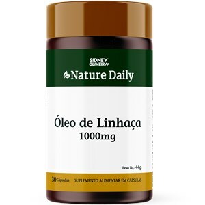 Óleo De Linhaça 1000Mg Nature Daily 30 Cápsulas Sidney Oliveira