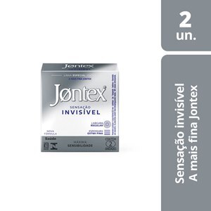 PRESERVATIVO JONTEX SENSAÇÃO INVISÍVEL 2 UNIDADES