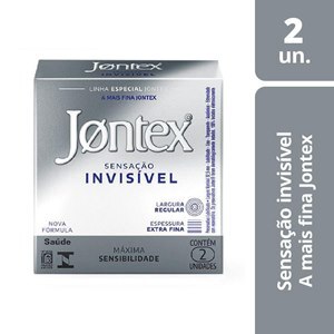 Preservativo Jontex Sensação Invisível - 2 Unidades
