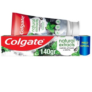 Creme Dental Colgate Natural Extracts Carvão Ativado E Menta 140G
