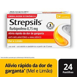 STREPSILS MEL E LIMÃO 24 PASTILHAS