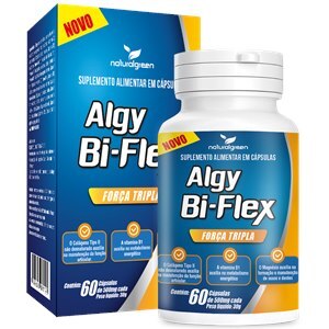Colágeno Tipo Ii + Vitamina B1 + Magnésio -  Algy Bi Flex 60 Cápsulas