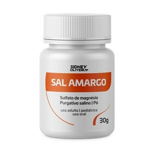 SAL AMARGO 30G SIDNEY OLIVEIRA - VALIDADE FEVEREIRO/2024