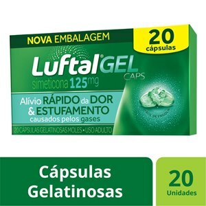 LUFTAL GEL 125MG 20 CÁPSULAS GELATINOSAS