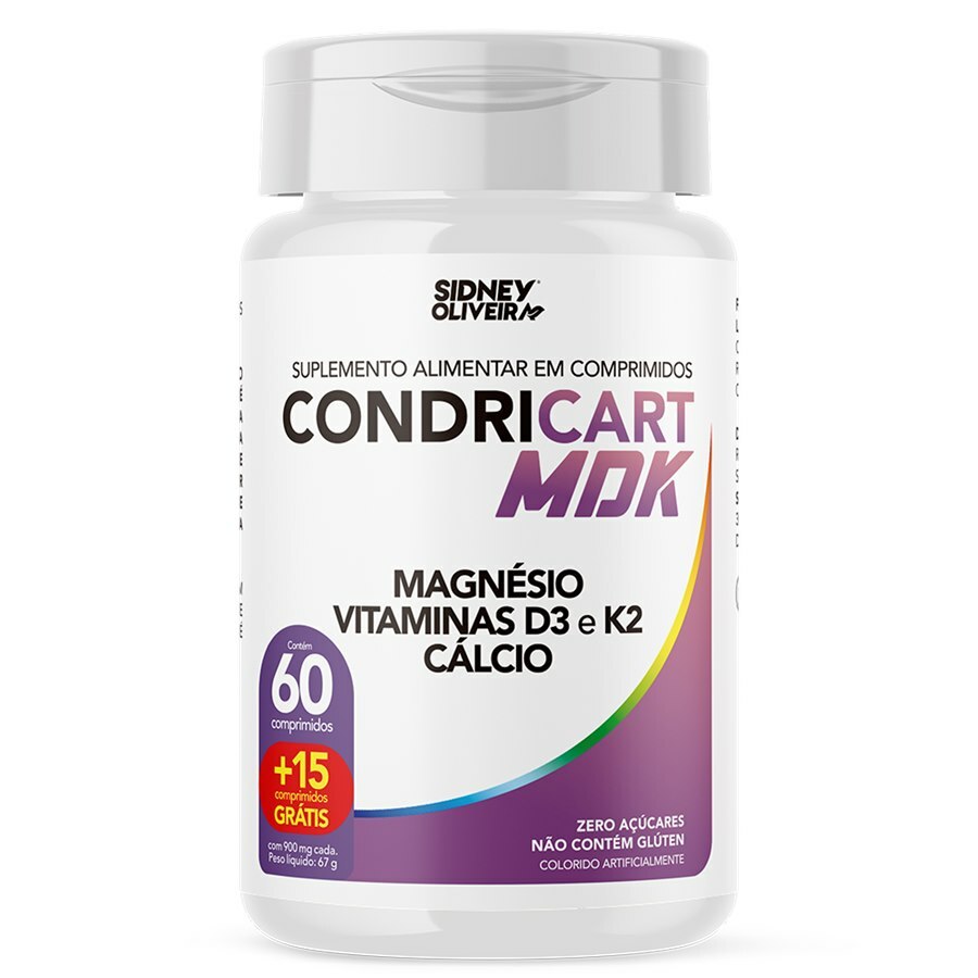 COLÁGENO TIPO II + VITAMINA D3 + MAGNÉSIO CONDRICART ULTRA 60 CÁPSULAS  SIDNEY OLIVEIRA - Ultrafarma