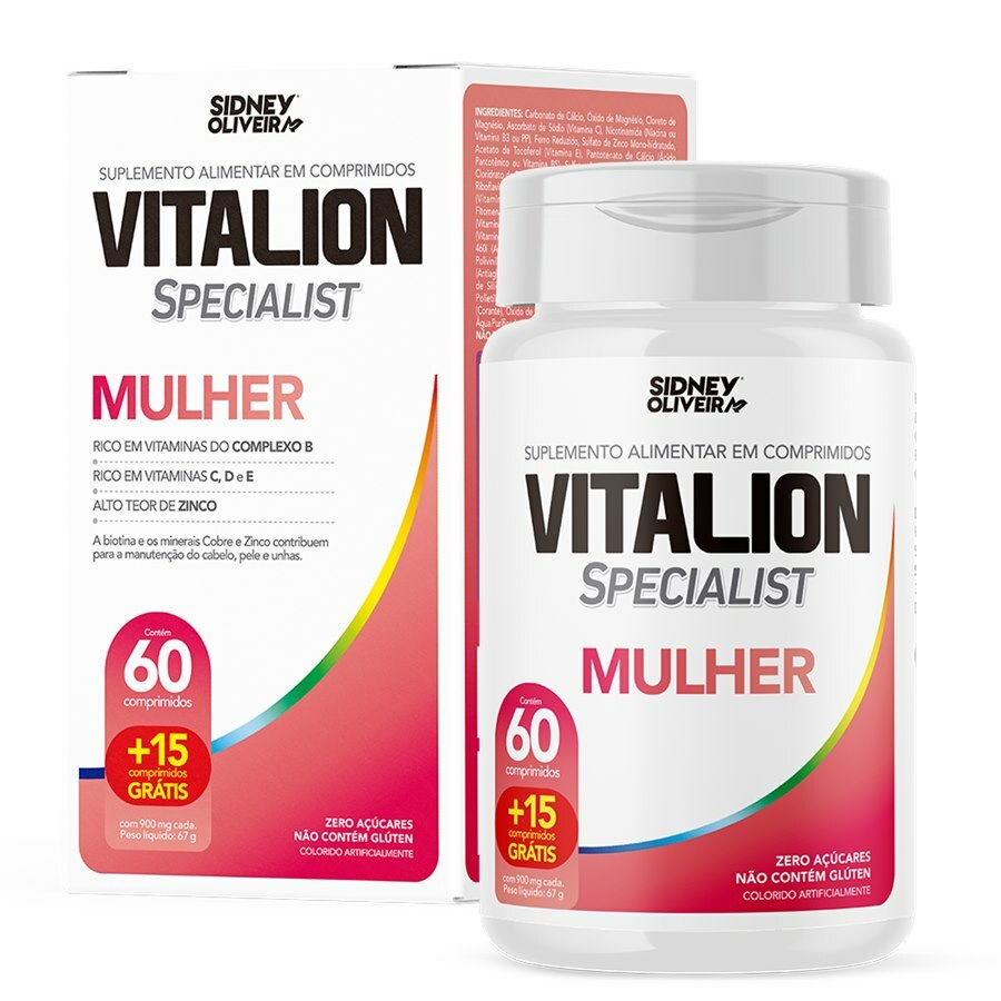 BETAGLUCANA + VITAMINAS C, D + SELÊNIO + ZINCO - VITALION IMUNO DEFENSE 30  COMPRIMIDOS SIDNEY OLIVEIRA - Ultrafarma