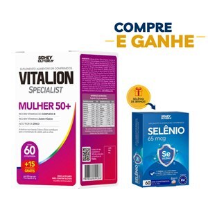 Vitalion Specialist Mulher 50+ Com  60 Comprimidos + 15 Grátis Sidney Oliveira