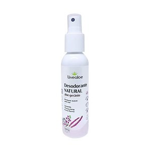 DESODORANTE NATURAL ALOE VERA, GERÂNIO, LAVANDA E YLANG - YLANG 120ML